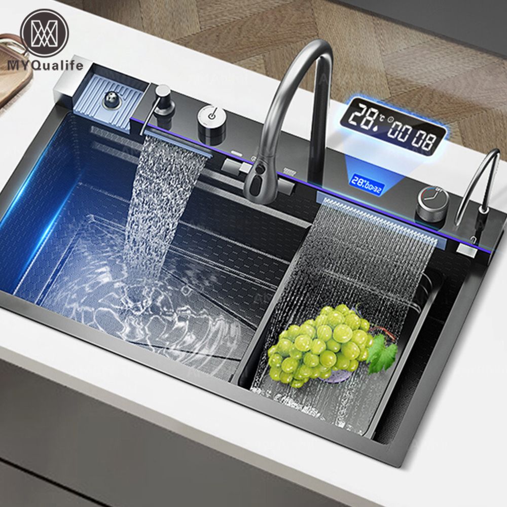 Read more about the article 304 Stainless Steel Waterfall Kitchen Sink: A Complete Guide