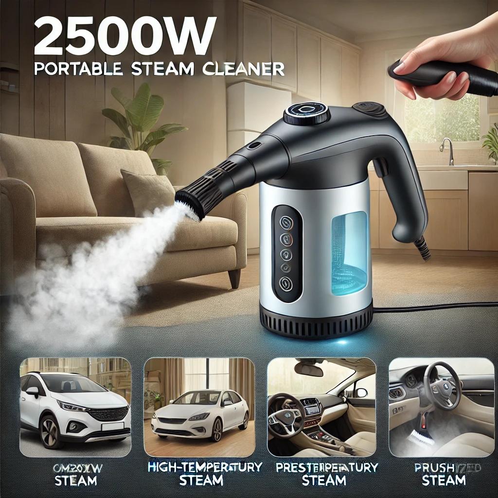 Read more about the article 2500W Portable Handheld Steam Cleaner – The Ultimate High-Temperature Cleaning Solution